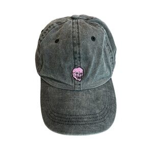 The Emblem Supply Co. By Cotton On Skull Black Washed Cap